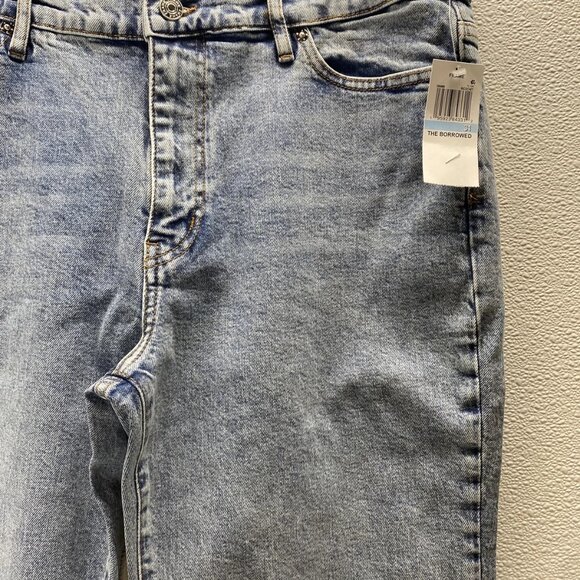 Frame The Borrowed Mid-Rise Ankle Jeans • Size 31 x 28 • Ricochet Blue - Picture 11 of 14